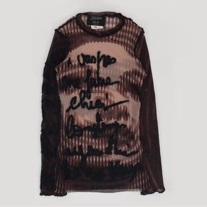 Jean Paul Gaultier AW 2001 Marlene Dietrich Mesh Top